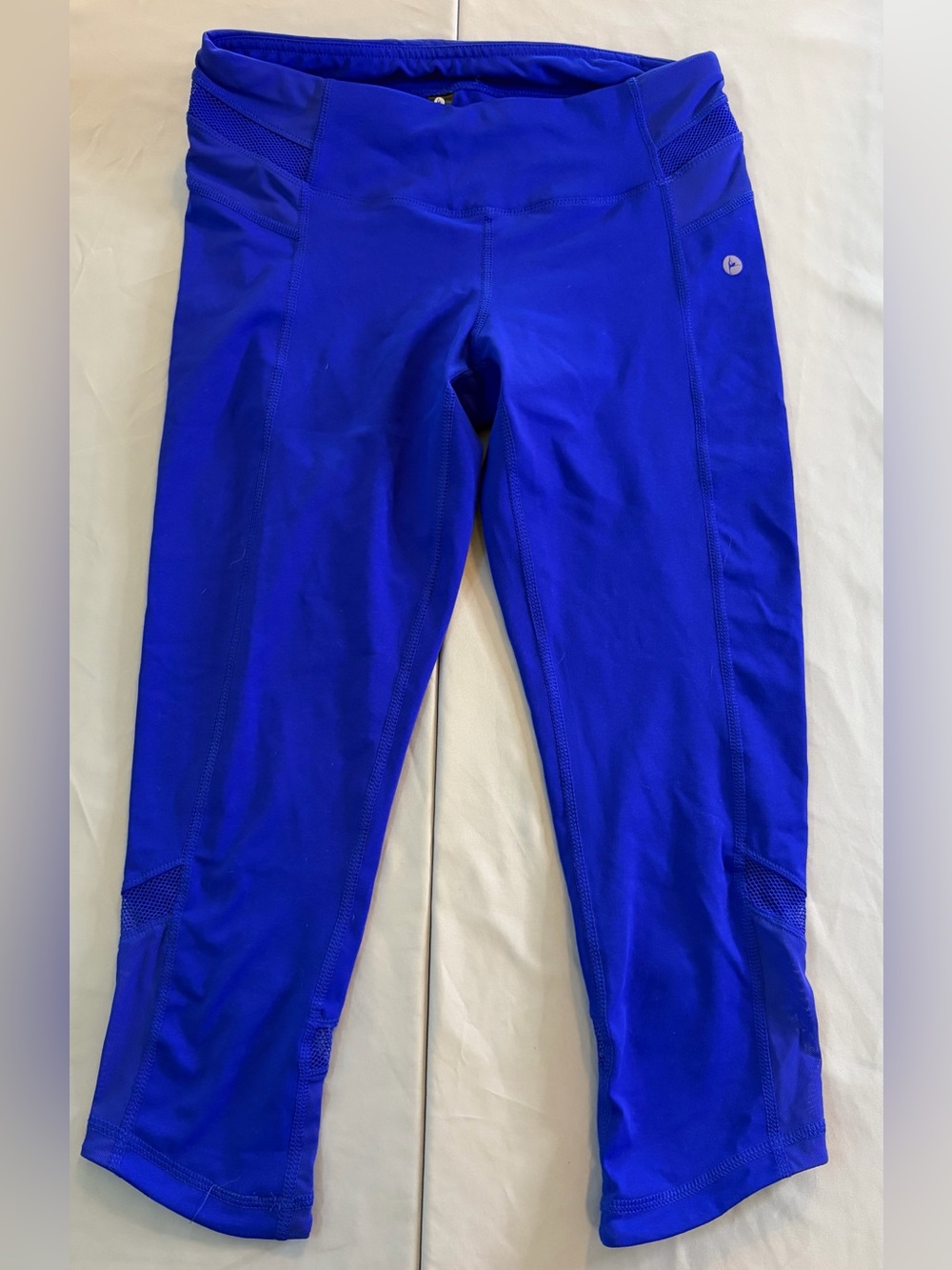 90 Degree By Reflex Royal Blue Girls' Capri Leggings